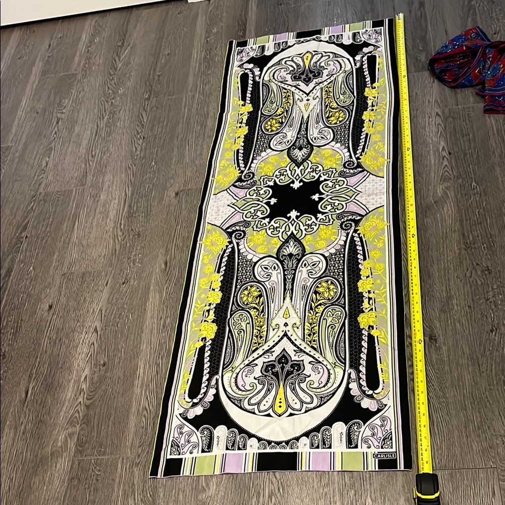 Carlisle 100% silk vintage Paisley Scarf designer luxury